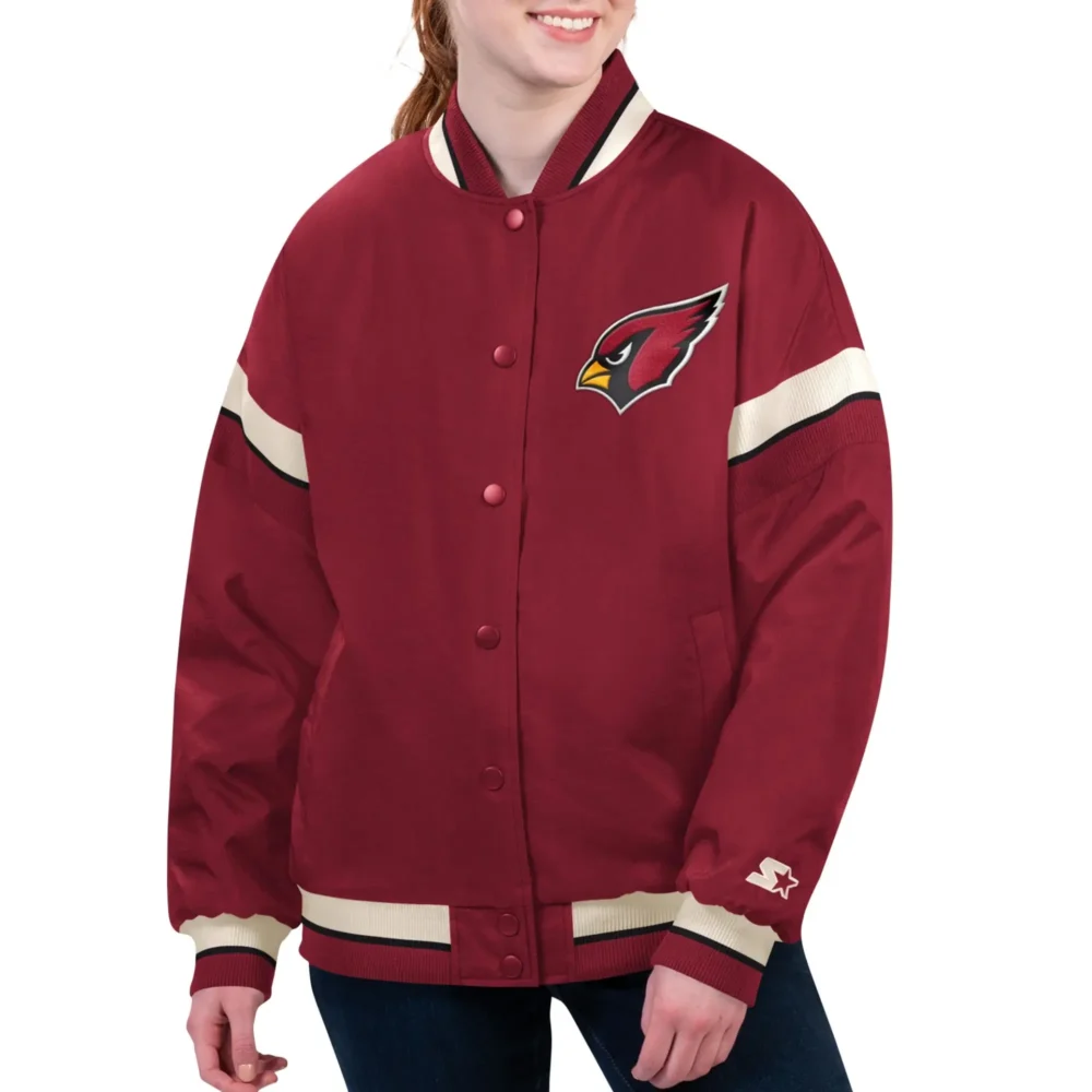 Arizona Cardinals Starter Cardinal Tournament Satin Varsity Jacket