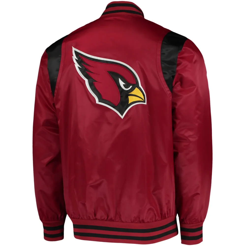 Arizona Cardinals Starter Prime Time Twill Satin Varsity Jacket