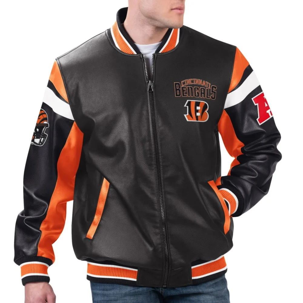 Cincinnati Bengals G-III Sports by Carl Banks Leather Jacket