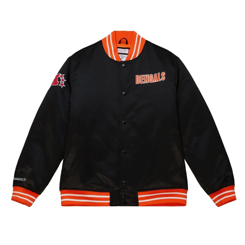 Cincinnati Bengals Heavyweight Black Varsity Jacket