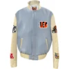 Cincinnati Bengals Jeff Hamilton Wool & Leather Varsity Jacket