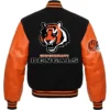 Cincinnati Bengals Letterman Wool & Leather Varsity Jacket