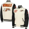 Cincinnati Bengals Retro Classic Wool & Leather Varsity Jacket