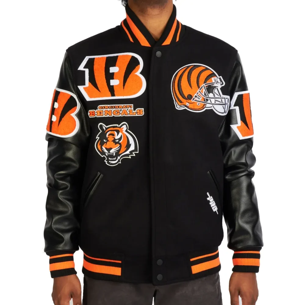 Cincinnati Bengals pro Standard Black Varsity Jacket