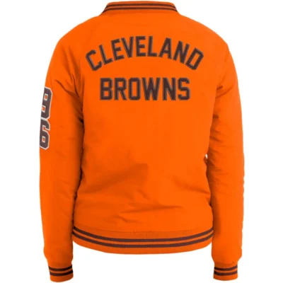 Cleveland Browns Football Team Players Satin Varsity Jacket