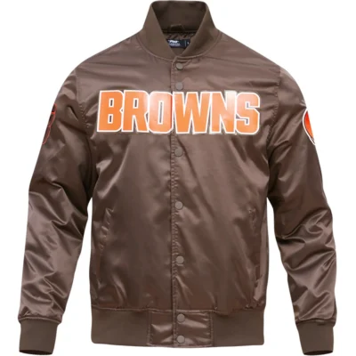 Cleveland Browns Pro Standard Satin Varsity Jacket