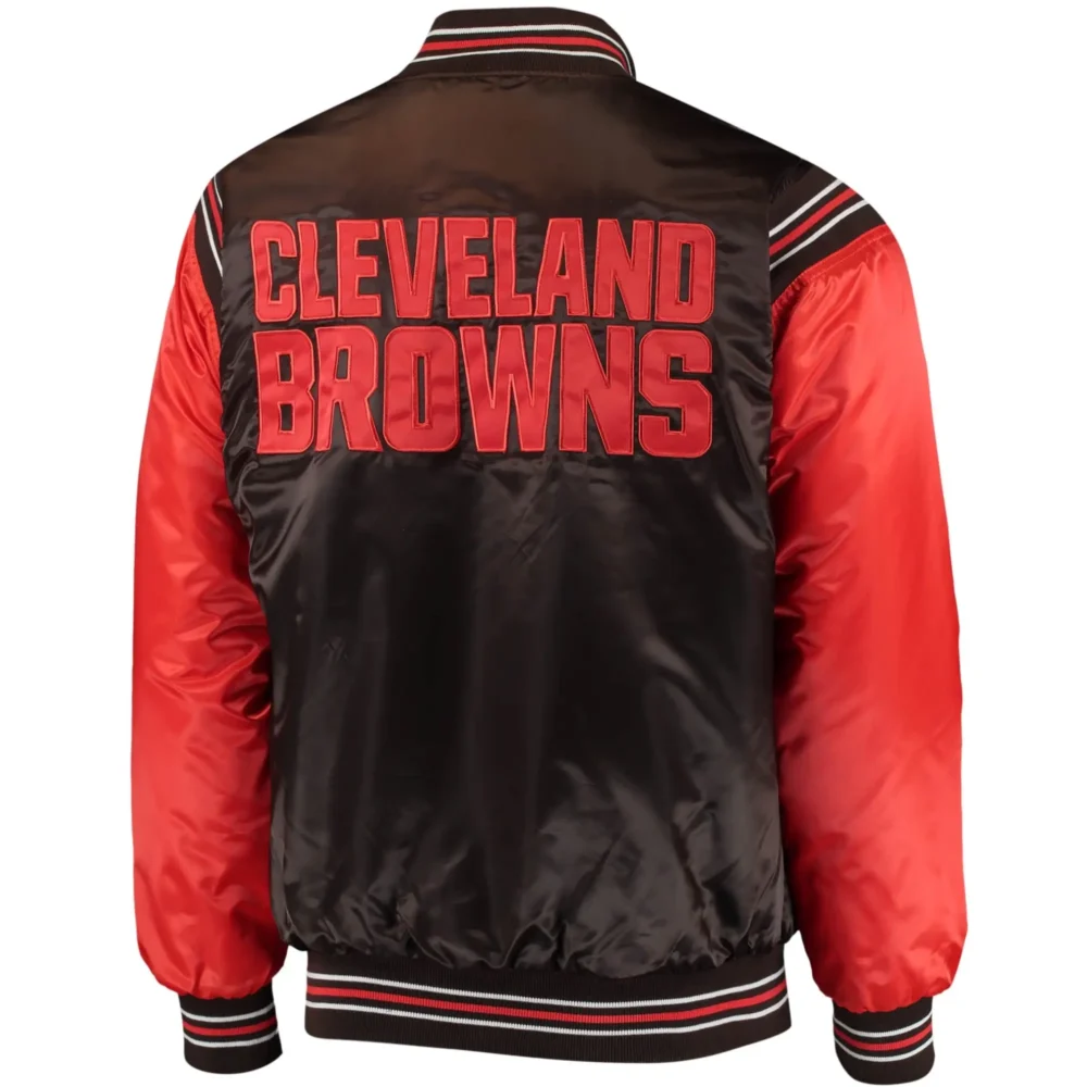 Cleveland Browns Starter Enforcer Satin Varsity Jacket