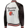 Cleveland Browns Tommy Hilfiger Satin Varsity Jacket