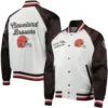 Cleveland Browns Tommy Hilfiger Satin Varsity Jacket