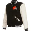 Cleveland Browns Wool & Leather Varsity Jacket