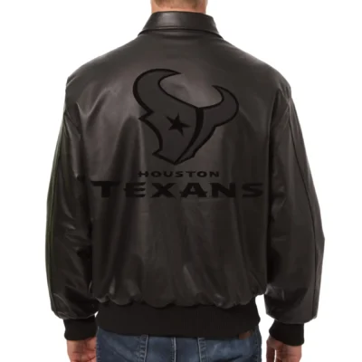 Houston Texans Bomber Leather Varsity Jacket