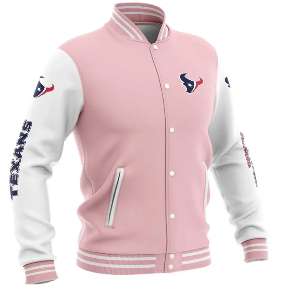 Houston Texans Classic Rib Satin Varsity Jacket