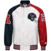 Houston Texans Classic Rib Starter Satin Varsity Jacket