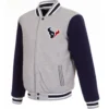 Houston Texans Classic Rib Wool Varsity Jacket