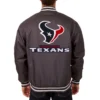 Houston Texans Classic Ribbed Satin Varsity Jacket