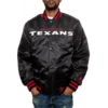 Houston Texans Football Team Players Satin Varsity Jacket