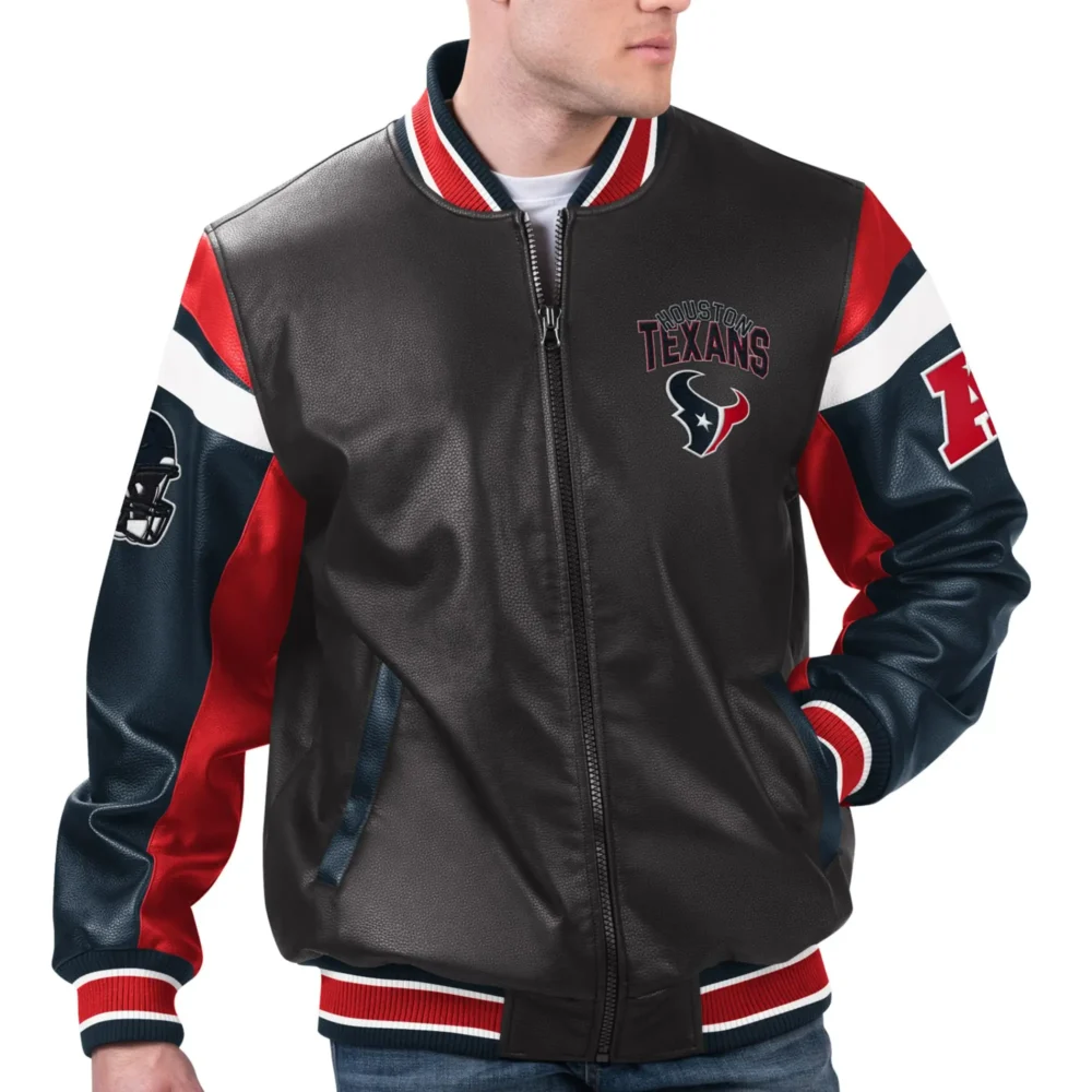 Houston Texans G-III Sports by Carl Banks Leather Jacket