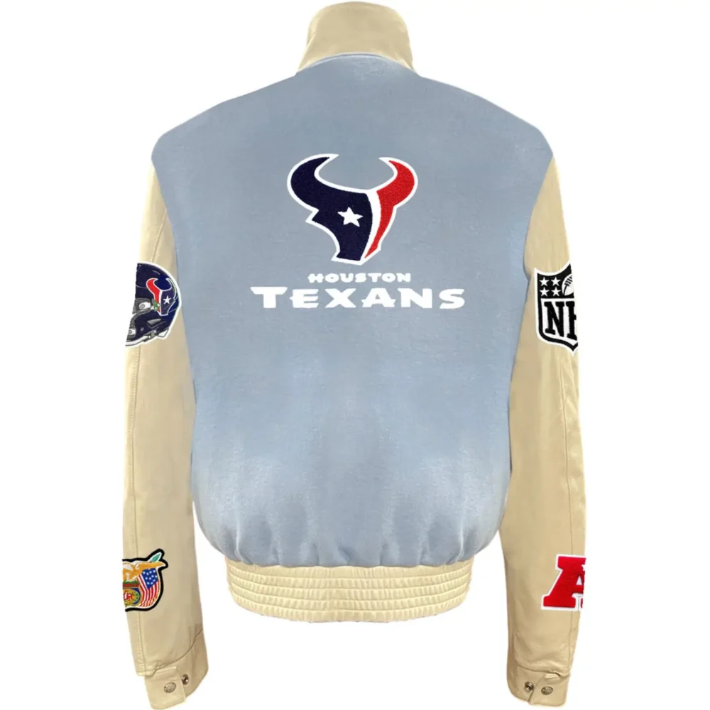 Houston Texans Jeff Hamilton Classic Wool & Leather Jacket