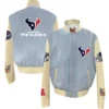 Houston Texans Jeff Hamilton Classic Wool & Leather Jacket