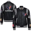 Houston Texans Jeff Hamilton Leather Varsity Jacket