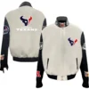 Houston Texans Jeff Hamilton Wool & Leather Varsity Jacket