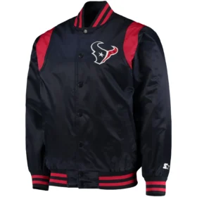 Houston Texans Prime Time Twill Satin Varsity Jacket