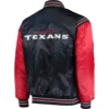 Houston Texans Starter Enforcer Satin Varsity Jacket