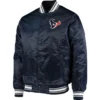 Houston Texans Starter Locker Room Satin Varsity Jacket