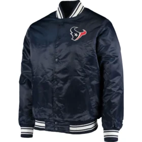 Houston Texans Starter Locker Room Satin Varsity Jacket