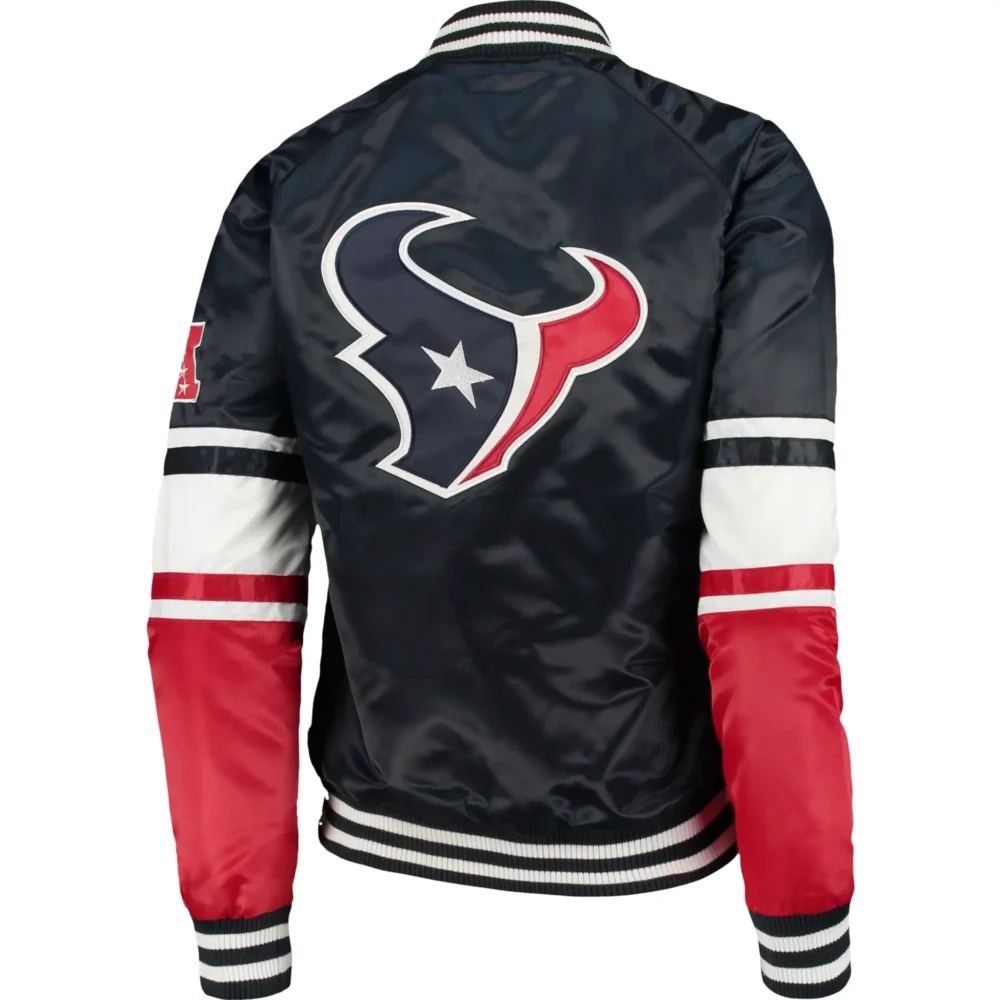 Houston Texans Starter Victory Cheer Raglan Varsity Jacket