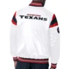 Houston Texans Starter Satin Varsity White Jacket