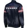 Houston Texans Starter The Pick and Roll Snap Varsity Jacket