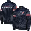 Houston Texans Starter The Pick and Roll Snap Varsity Jacket