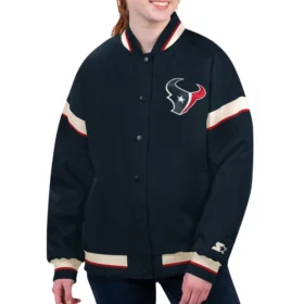 Houston Texans Starter Tournament Satin Varsity Jacket