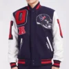 Houston Texans Navy & White Varsity Jacket