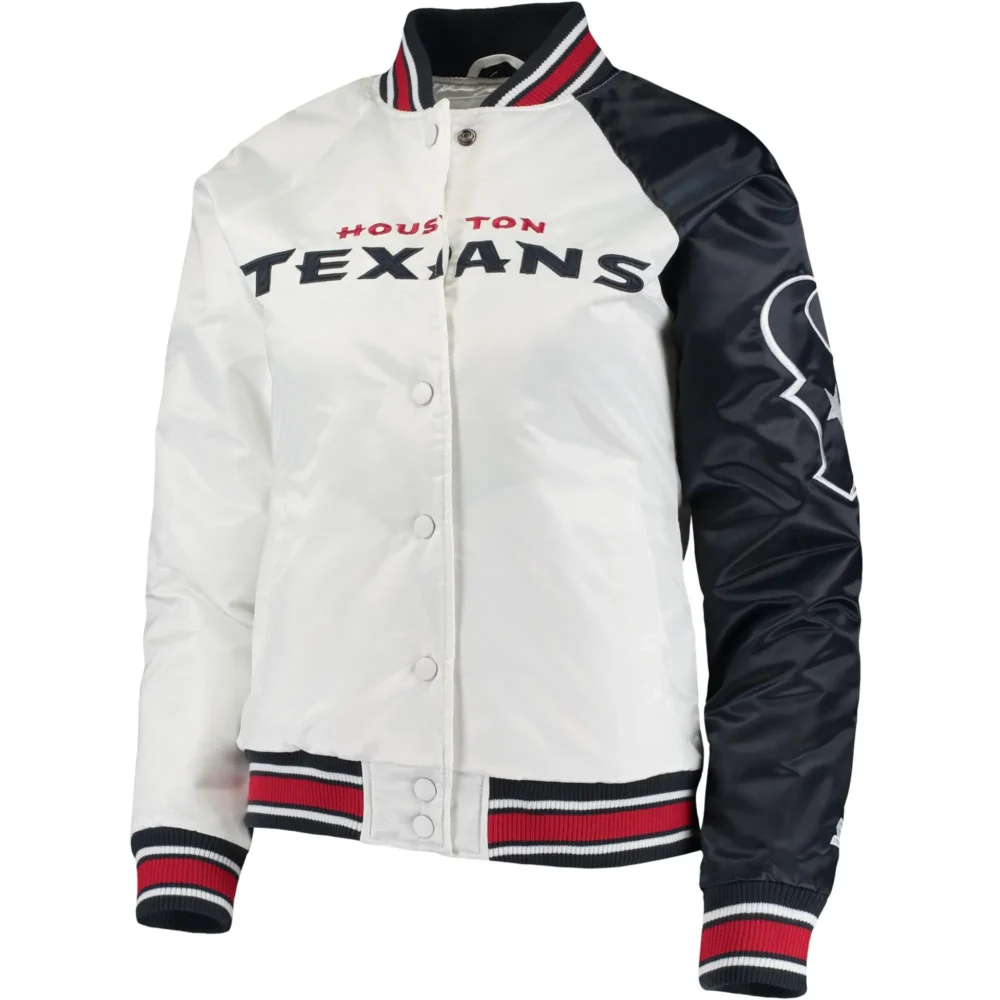 Houston Texans Starter Hometown Satin Varsity Jacket